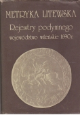 Metryka litewska Rejestry podymnego województwo wileńskie