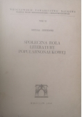 Społeczna rola literatury popularnonaukowej