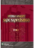 Studia i analizy sądu najwyższego, tom I