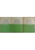 Polska krytyka literacka (1800-1918), Tom od I do III