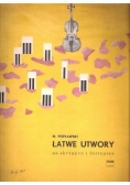 Łatwe utwory na skrzypce i fortepian