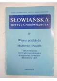 Słowiańska metryka porównawcza, Tom IV