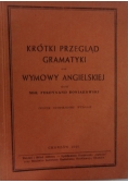 Krótki przegląd gramatyki oraz wymowy Angielskiej, 1946r.