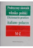 Meisels Wojciech - Podręczny słownik włosko-polski, TOM II M-Z