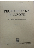 Propedeutyka filozofii 1948 r.