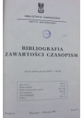 Bibliografia Zawartości Czasopism ,Zeszyt 9 do 12