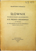 Słownik polskich nazw miejscowości w B. Prusach Wschodnich 1946 r.