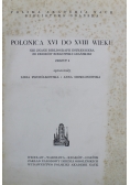 Polonica XVI do XVIII wieku