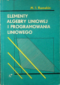 Elementy algebry liniowej i programowania liniowego