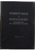 Konstytucje i regulaminy towarzystwa św. Franciszka Salezego