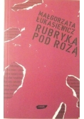 Rubryka pod różą