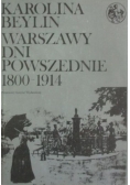 Warszawy dni powszednie 1800 1914