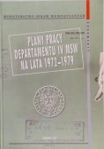 Plany pracy departamentu IV MSW na lata 1972-1979