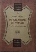 De Creatione Universali, 1943 r.