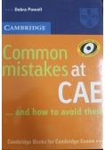 Common mistakes CAE