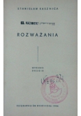 Rozważania, 1936 r.
