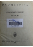 Onomastica rocznik XIII zeszyt 1 i 2