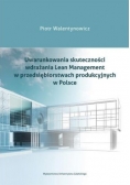 Uwarunkowania skuteczności wdrażania Lean Management