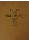 Echt oder falschung?, 1924 r.