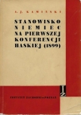 Stanowisko Niemiec na pierwszej Konferencji haskiej (1899)