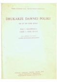 Drukarze Dawnej Polski od XV do XVIII wieku