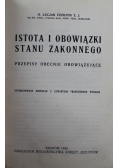 Istota i obowiązki stanu zakonnego 1930 r