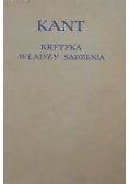 KANT Krytyka władzy sądzenia