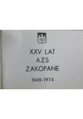 XXV lat AZS Zakopane 1949 do 1974