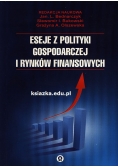 Eseje z polityki gospodarczej i rynków finansowych