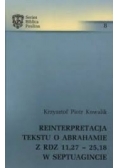 Reinterpretacja tekstu o Abrahamie z Rdz 11,27 - 25, 18 w Septuagincie