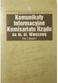 Komunikaty Informacyjne Komisariatu Rządu na m. st. Warszawę. T. 3, zesz. 2