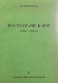 Postępowanie karne zarys instytucji