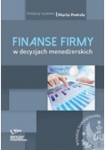 Finanse firmy w decyzjach menedżerskich