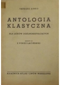 Antologia klasyczna, 1937 r.