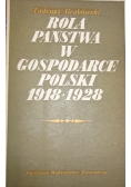 Rola państwa w gospodarce polski 1918 - 1928