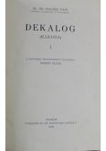 Dekalog kazania I 1933 r.