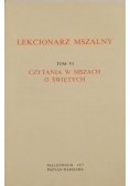 Lekcjonarz Mszalny. Tom VI. Czytania w mszach o świętych