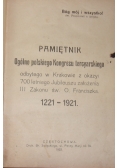 Pamiętnik Ogólno polskiego Kongresu tercyarskiego, 1922 r.