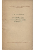 Sumowanie nieskończenie małych