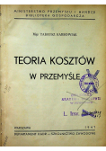 Teoria kosztów w przemyśle 1947 r