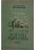 Notatki partyzanta, Tom I
