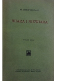 Wiara i niewiara, 1930 r.