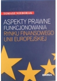 Aspekty prawne funkcjonowania rynku finansowego Unii Europejskiej