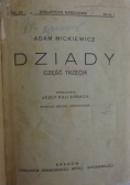 Dziady Część Trzecia, 1922 r.