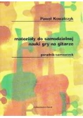 Materiały do samodzielnej nauki gry na gitarze. Poradnik-samouczek