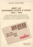 Sześć lat Podziemnej poczty w Polsce