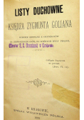 Listy duchowne księdza Zygmunta Goliana 1899r