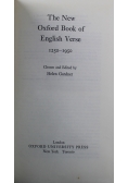 The New Oxford Book of English Verse