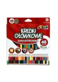 Kredki Premium Kolori dwustronne 48 kolor. PENMATE