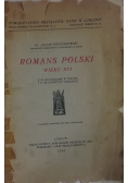Romans polski wieku XVI, 1934 r.